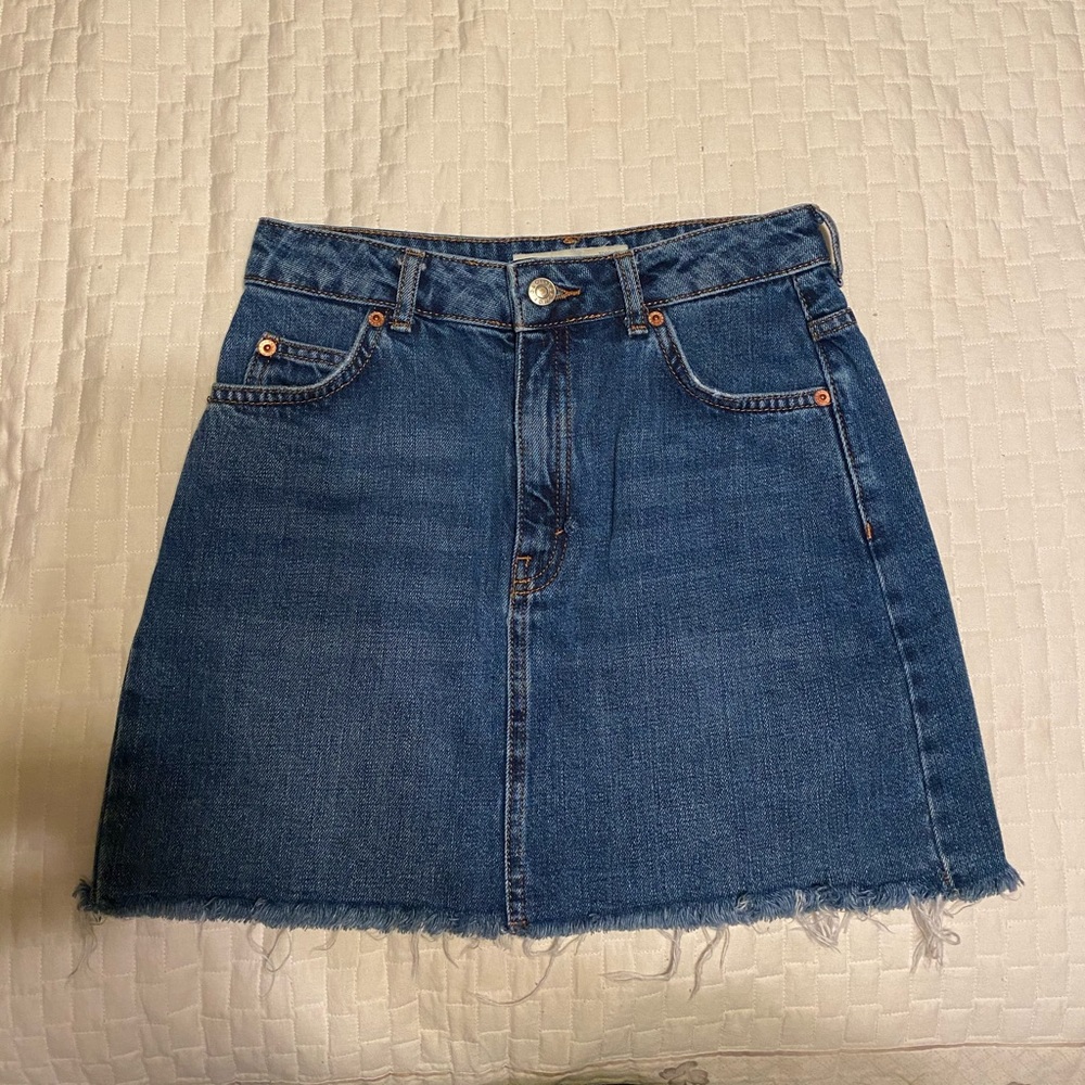 Topshop Denim Mini Skirt
